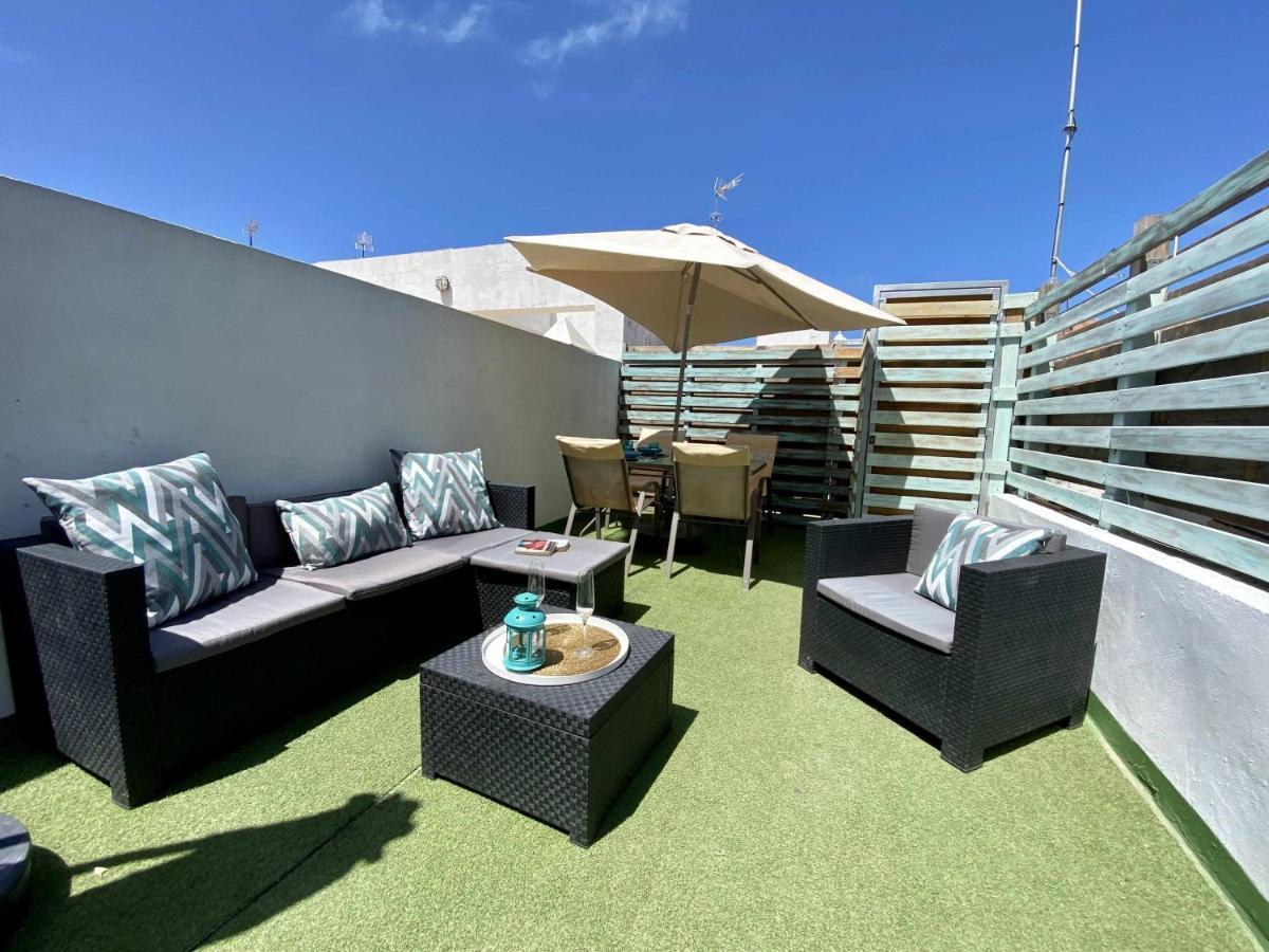 Fantastico Atico En El Casco Antiguo En A La Pla Apartment Cadiz Bagian luar foto